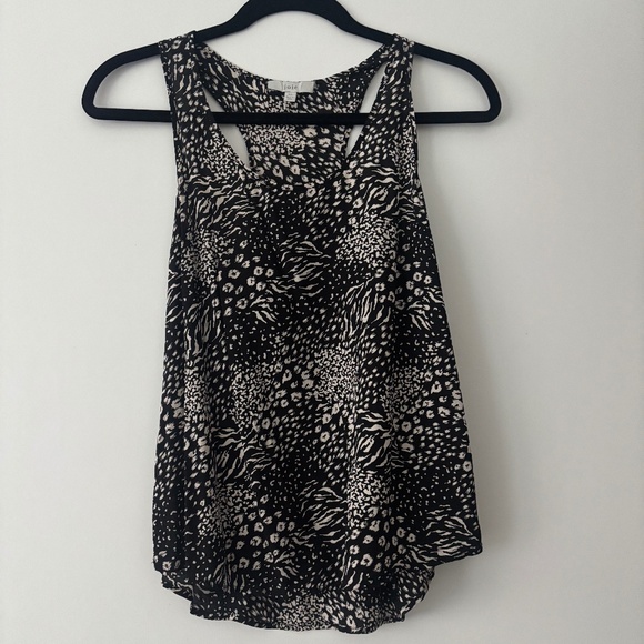 Joie Silk Animal Print Racerback Tank Top - XS - EUC - Picture 1 of 4